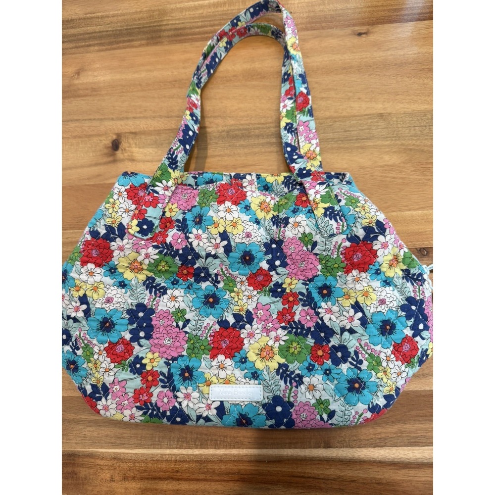 Vera Bradley Mandy Far Out Floral Shoulder Bag Quilted Cottagecore Boho Y2K